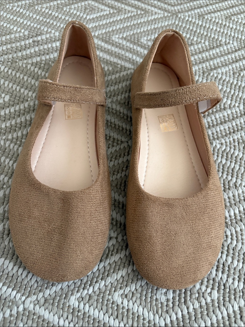 Women’s Tan Mary Jane Ballet Flats - Comfortable Everyday Shoe
